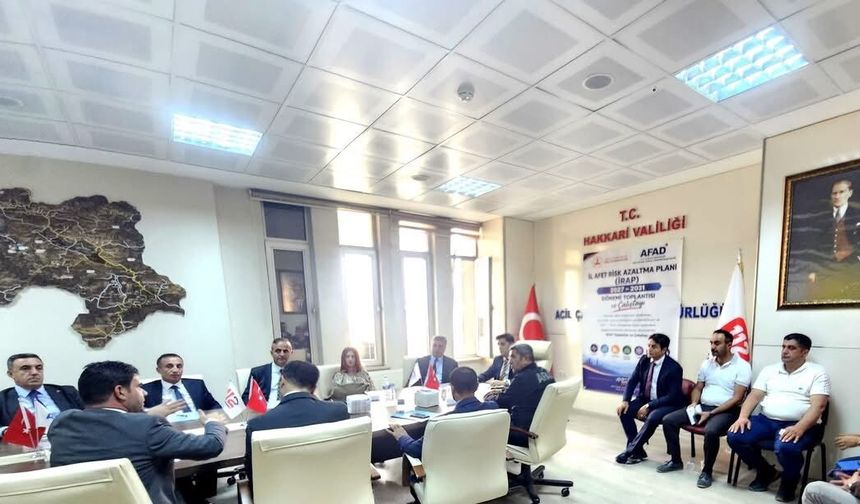 Hakkari’de afetlere dirençli kent için İRAP toplantısı
