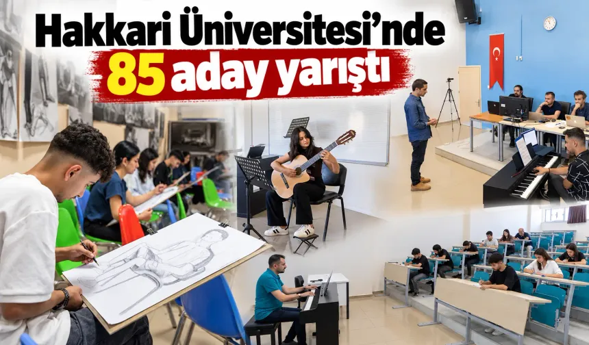 Hakkari Üniversitesi’nde 85 aday yarıştı
