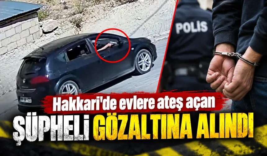 Hakkari'de evlere ateş açan şüpheli gözaltına alındı