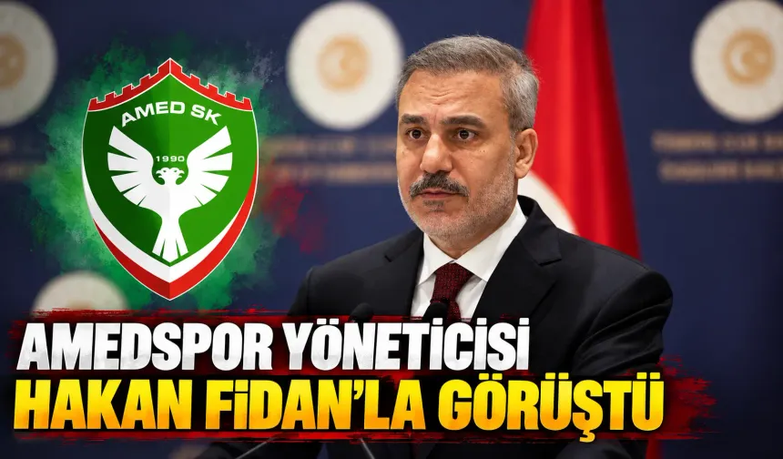 Amedspor yöneticisi Hakan Fidan’la görüştü
