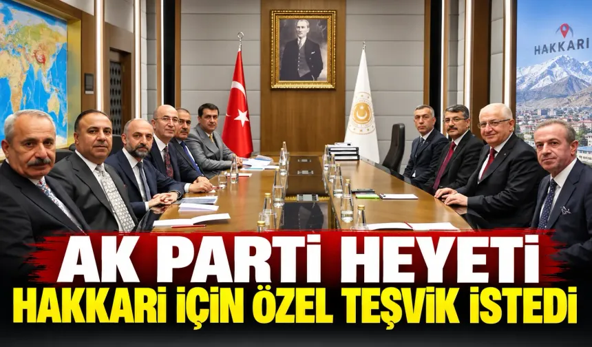 Ak Parti heyeti Hakkari için özel teşvik istedi