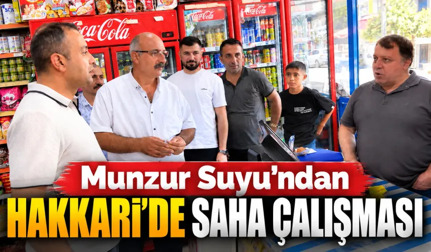 Munzur Suyu’ndan Hakkari’de saha çalışması