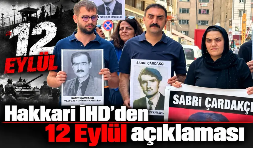 Hakkari İHD’den 12 Eylül açıklaması