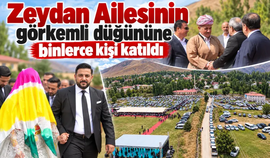Zeydan Ailesinin görkemli düğününe binlerce kişi katıldı