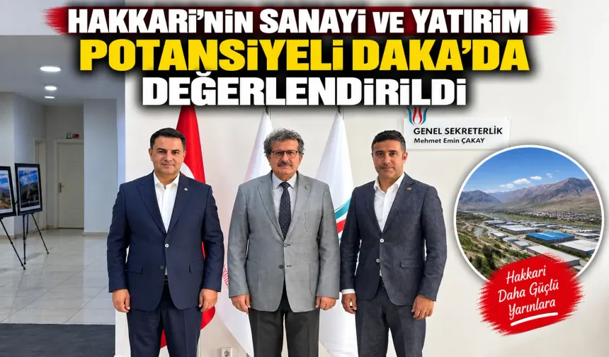 Hakkari’nin sanayi ve yatırım potansiyeli DAKA’da değerlendirildi