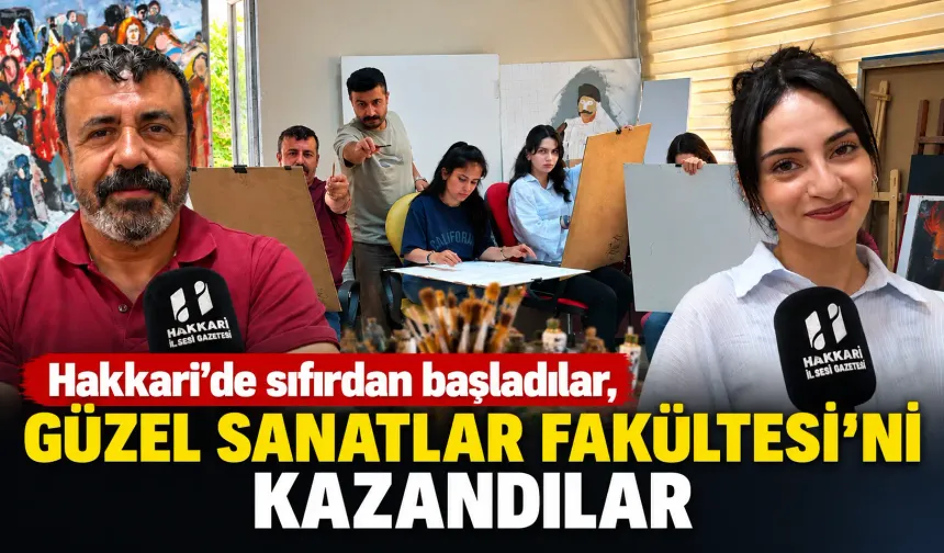 Hakkari’de sıfırdan başladılar, Güzel Sanatlar Fakültesi’ni kazandılar