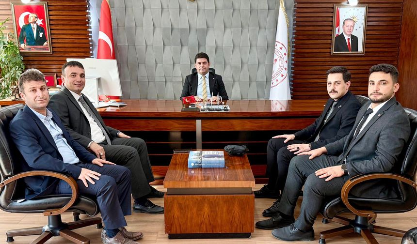 Türk Eğitim-Sen heyetinden Müdür Yılmaz’a ziyaret