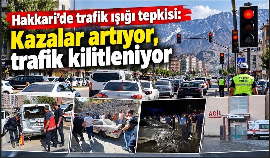 Hakkari’de trafik ışığı tepkisi: Kazalar artıyor, trafik kilitleniyor
