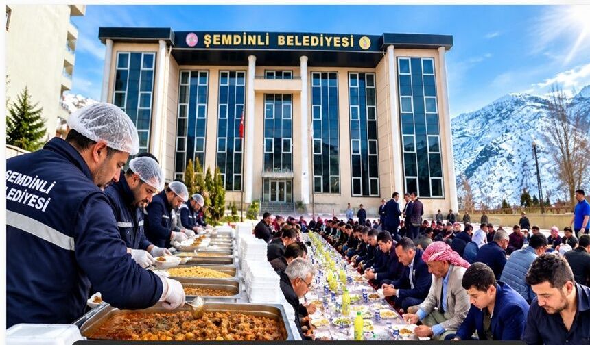 Şemdinli Belediyesinde, taziye evlerinde yemek hizmeti