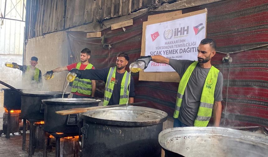 Hakkari’den Gazze’ye sıcak yemek dayanışması
