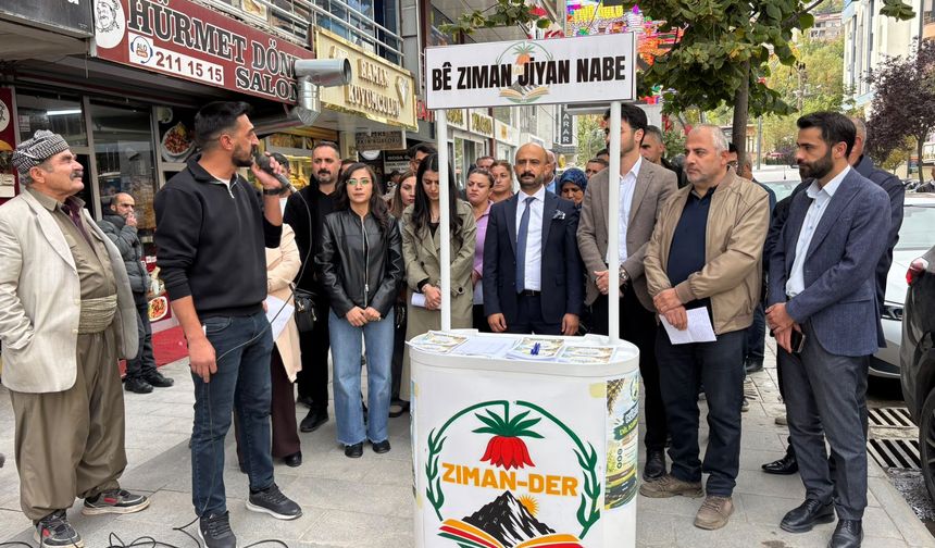 Hakkari’de Kürtçe Kursları için basın açıklaması yapıldı