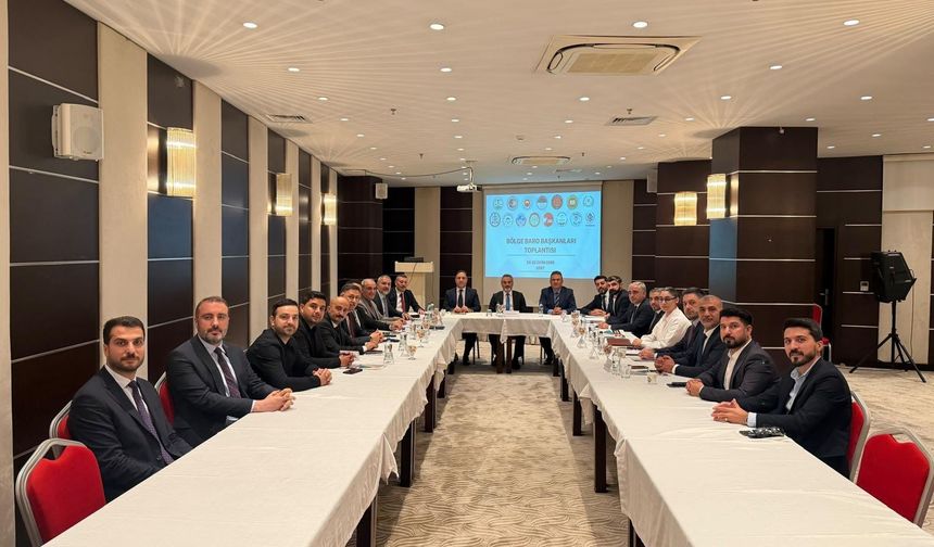 Hakkari Baro Başkanı Seven, Bölge Baroları Toplantısı’na katıldı