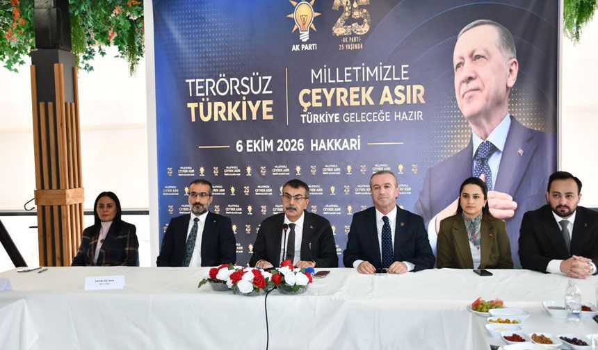 Bakan Tekin Hakkari'de STK'lardan sürece destek istedi