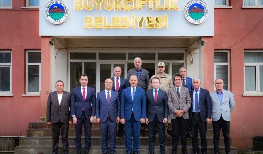 Vali Taşyapan’dan Büyükçiftlik Belediyesine ziyaret