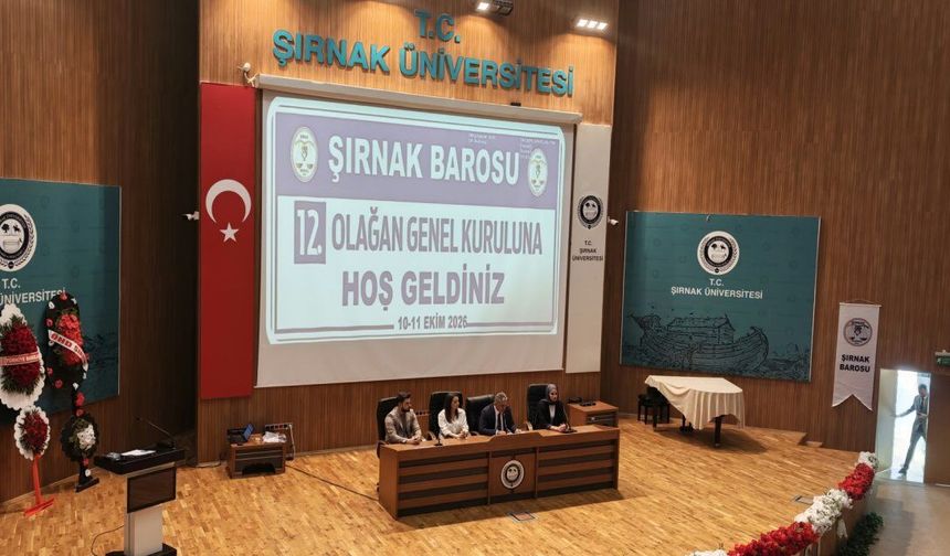 Şırnak Barosu’nun yeni başkanı belli oldu