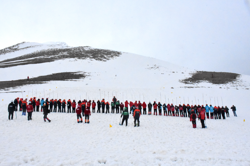 Abalı Kayak Merkezi’nde 150 kişilik çığ tatbikatı