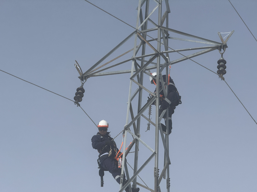 VEDAŞ ekipleri karlı dağda arızayı giderdi