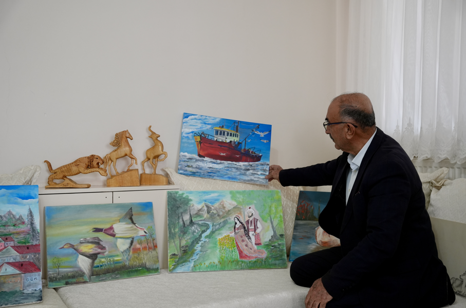 Günşar'ın ahşap tutkusu sanata dönüştü