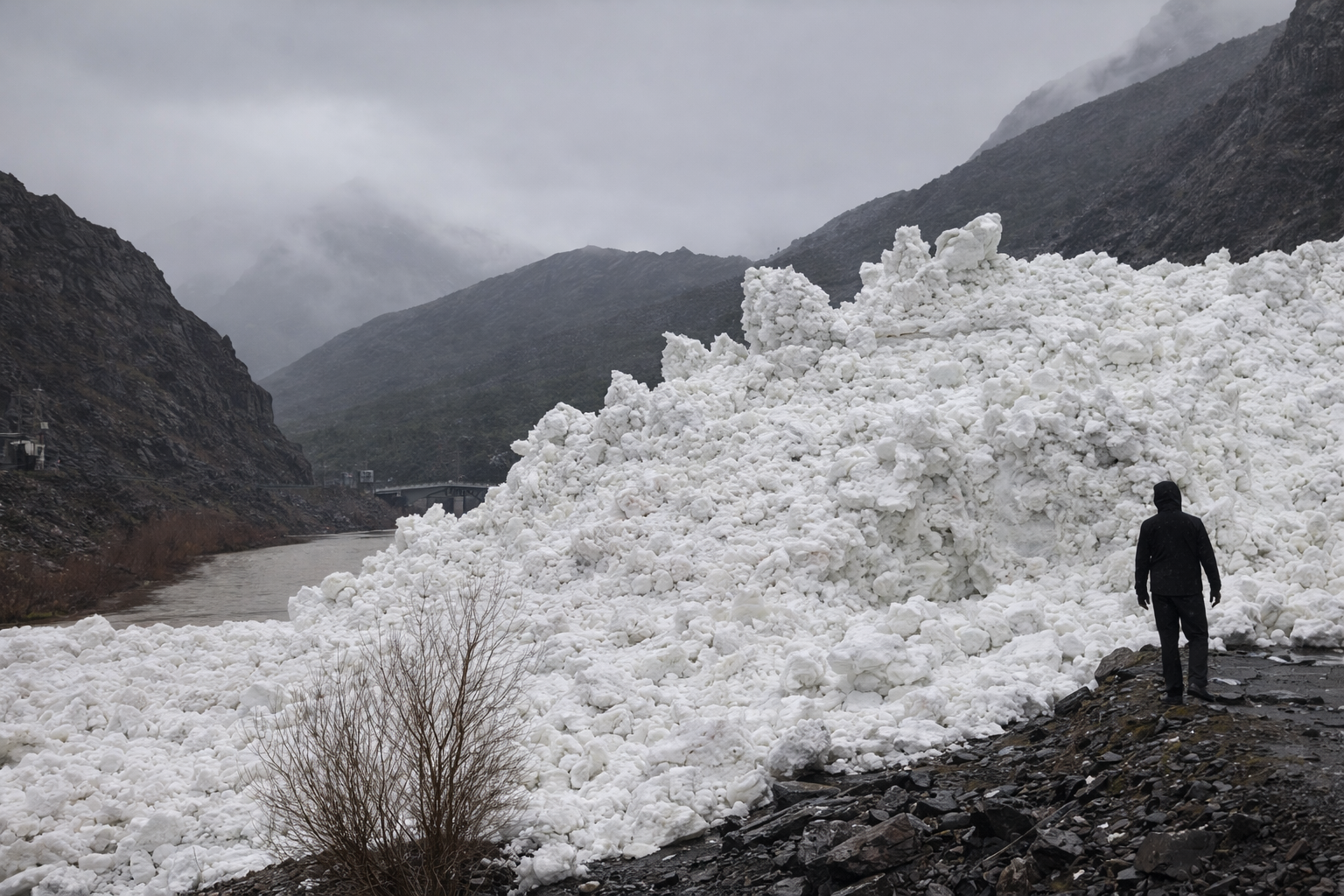 Hakkari Sümbül Dağı’nda çığ anı kameralara yansıdı