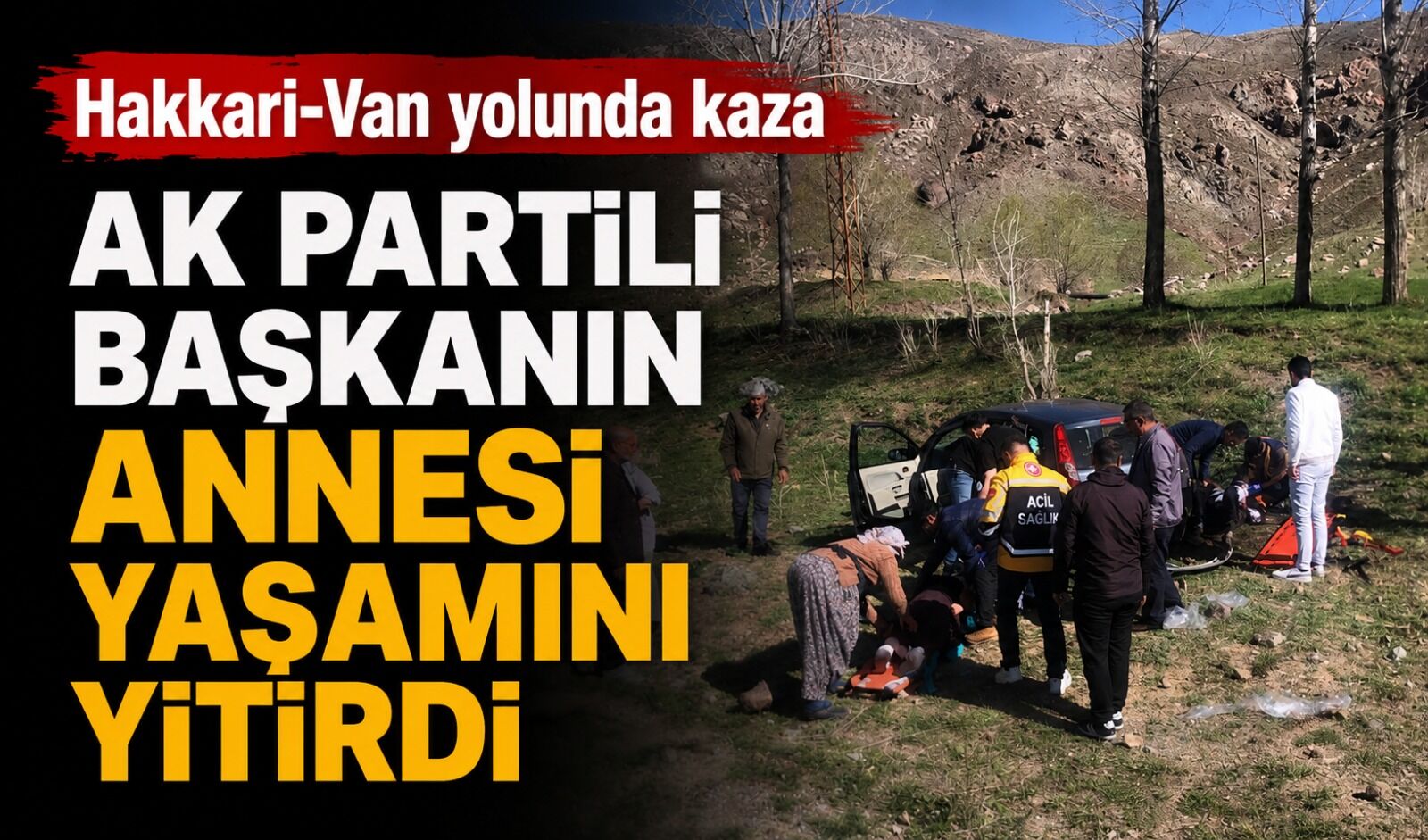Hakkari-Van yolunda kaza: AK Partili başkanın annesi yaşamını yitirdi
