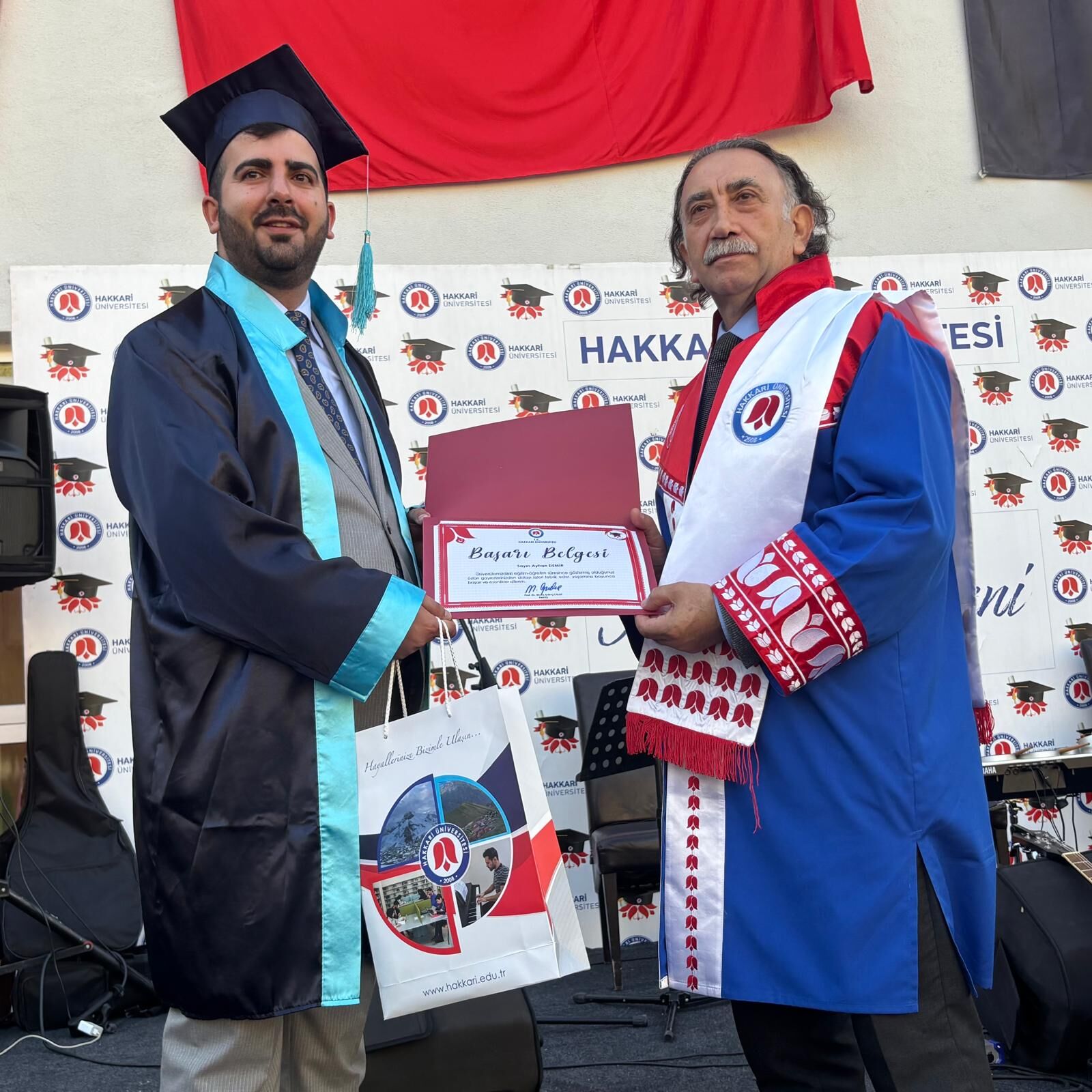 Hakkari Üniversitesi’nde Mezuniyet Coşkusu: 800 Öğrenci Kep Attı