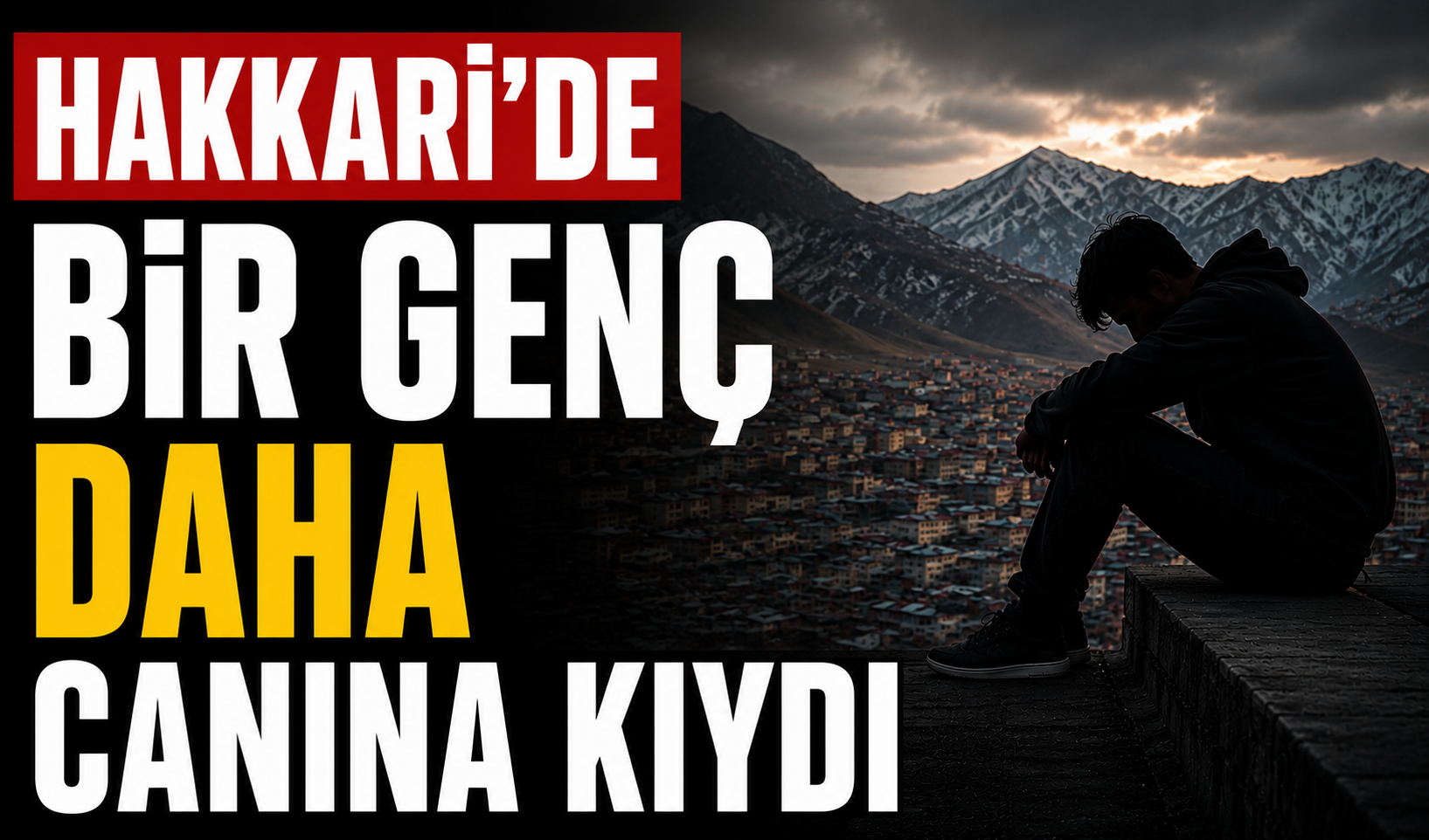 Hakkari’de bir genç daha canına kıydı