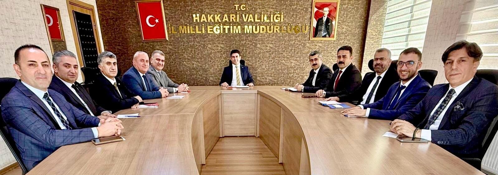Hakkari İl Milli Eğitim Müdürlüğünde haftalık değerlendirme toplantısı