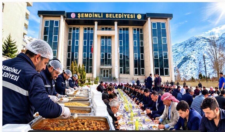 Şemdinli Belediyesinde, taziye evlerinde yemek hizmeti