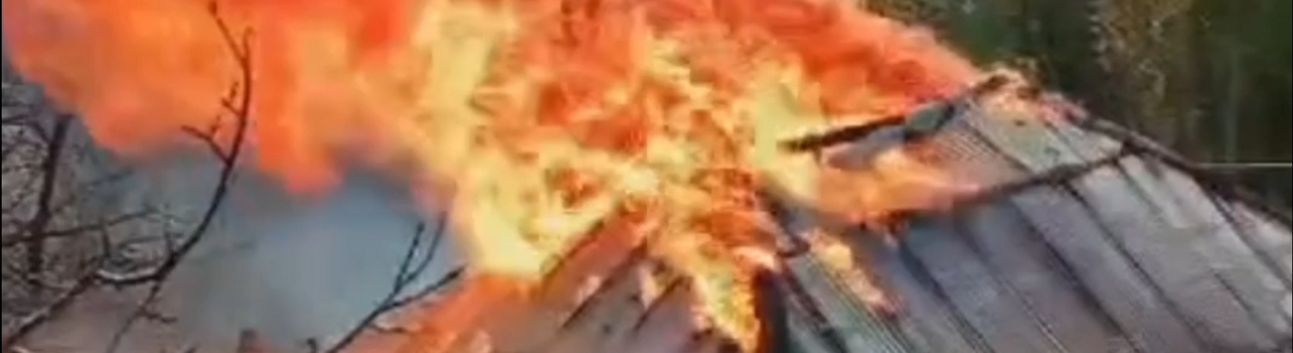 Hakkari Geçitli Köyünde korkutan yangın